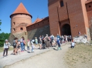 2-3 klasių mokinių išvyka į Trakus traukiniu. Pėsčiųjų žygis po Trakus. 